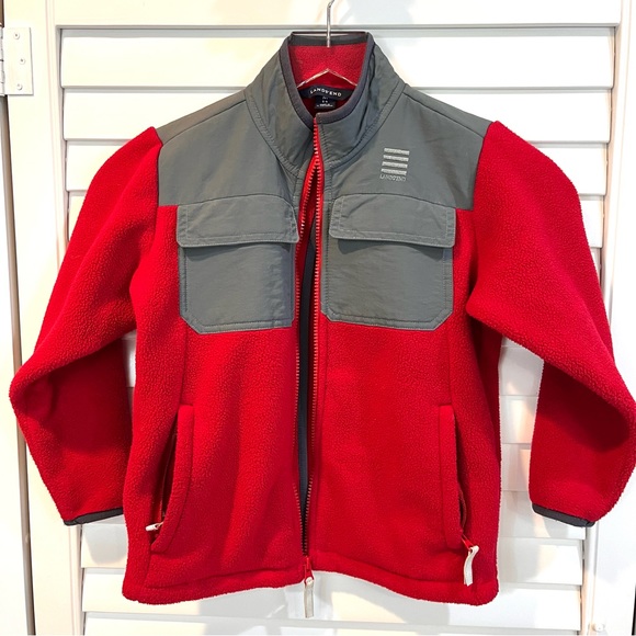 Lands End zip up Fleece jacket - Picture 6 of 8